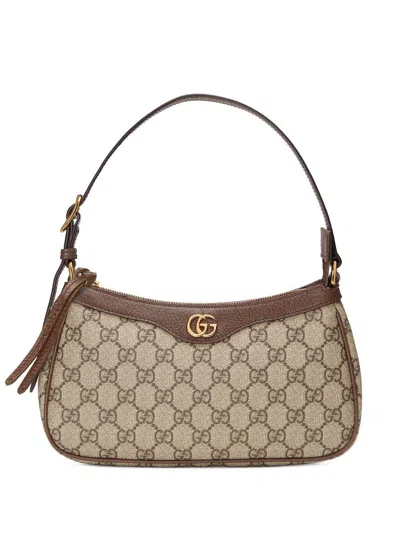 Gucci Ophidia Small Shoulder Bag In Neutral