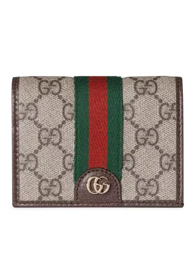 Gucci Ophidia Small Wallet In Nude