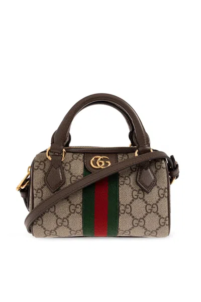 Gucci Ophidia Super Mini Shoulder Bag In Sand