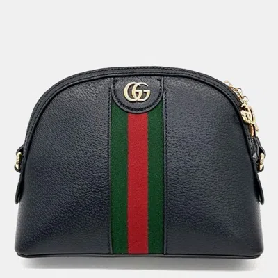 Pre-owned Gucci Ophidia Supreme Crossbody Bag In Black