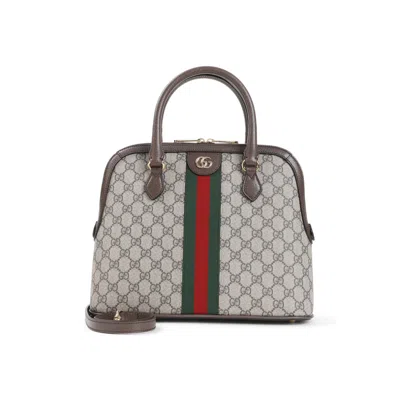 Gucci Ophidia Top Handle Bag In Grey