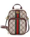 Gucci Ophidia Top Handle Crossbody Bag Gg Coated Canvas Mini (authentic Pre-loved)