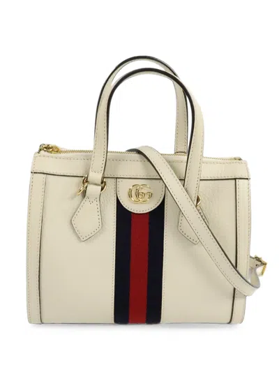 Pre-owned Gucci Ophidia Tote Bag In Neutrals
