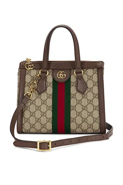 Pre-owned Gucci Ophidia Tote Bag In Sand
