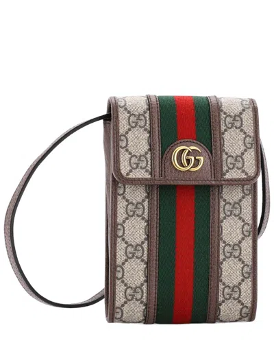 Gucci Ophidia Vertical Flap Crossbody Bag Gg Coated Canvas Mini (authentic  Pre-loved)