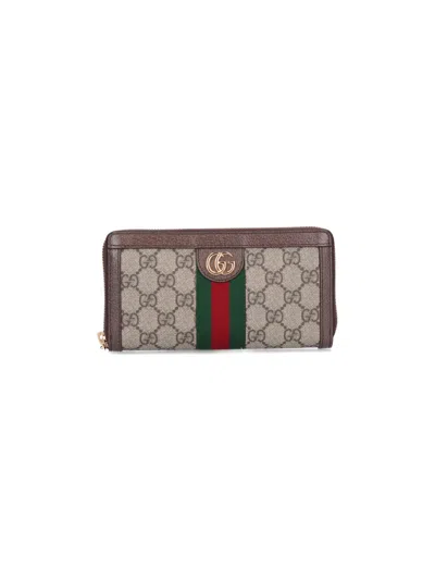 Gucci 'ophidia' Wallet In Neutral