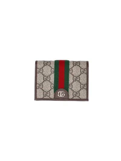 Gucci "ophidia" Wallet In Sand