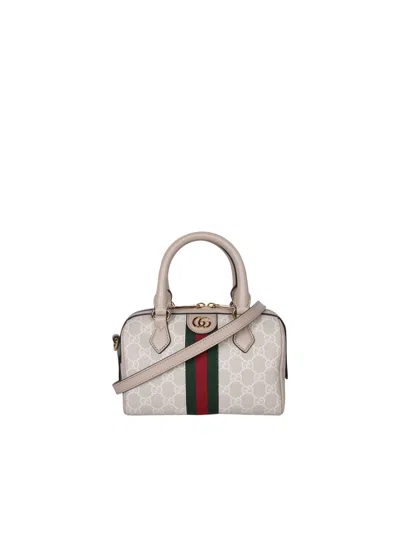 Gucci Ophidia Xs Monogram Beige Satchel Bag In Neutral