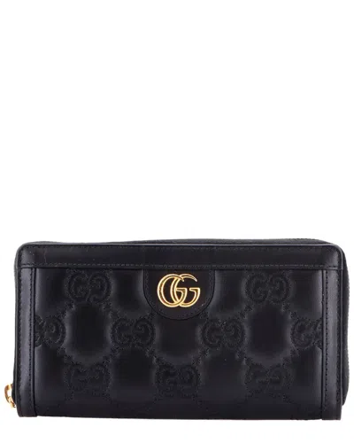 Pre-owned Gucci Ophidia Zip Around Wallet Gg Matelassé Leather (authentic Pre-loved)
