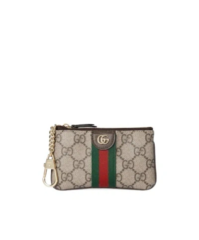 Gucci Ophidia Zip Key Pouch In Multi