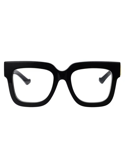 Gucci Gg1549o Black Glasses In 001 Black Black Transparent