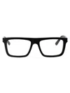 Gucci Demo Rectangular Men's Eyeglasses Gg0006oan 001 55 In 001 Black Black Transparent