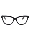 Gucci Womens Gg1530o Cat-eye Frame Acetate Glasses Black In 001 Black Black Transparent