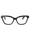 Gucci Womens Gg1530o Cat-eye Frame Acetate Glasses Black In 001 Black Black Transparent
