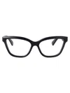 Gucci Womens Gg1530o Cat-eye Frame Acetate Glasses Black In 001 Black Black Transparent