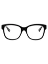 Gucci Gg0038on Glasses In 001 Black Black Transparent
