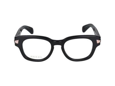 Gucci Optical In 001 Black Black Transparent