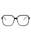 Gucci Gg1271o Glasses In 001 Black Gold Transparent