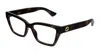 Gucci Gg1715o-002 Havana-havana-transparent In Black