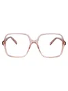 Gucci Pink-pink-transparent Recycled Acetate Glasses In Pink