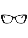 Gucci Black-black-transparent Injection Glasses In Black
