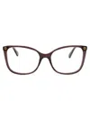 Gucci Brown Acetate Optical Glasses In Black