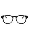 Gucci Demo Rectangular Men's Eyeglasses Gg0006oan 001 55 In Black-black-transparent