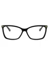 Gucci Womens Black Gg0914o Acetate Rectangular-frame Optical Glasses In Black-black-transparent