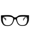 Gucci Womens Gg1530o Cat-eye Frame Acetate Glasses Black In Black-black-transparent