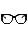 Gucci Womens Gg1530o Cat-eye Frame Acetate Glasses Black In Black-black-transparent