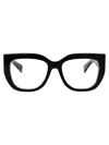 Gucci Womens Gg1530o Cat-eye Frame Acetate Glasses Black In Black-black-transparent