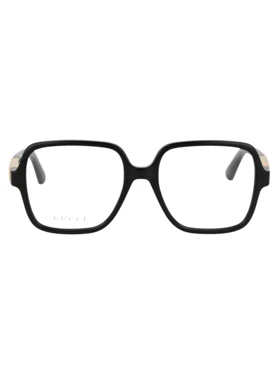 Gucci Gg1193o Glasses In 001 Black Black Transparent