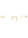 Gucci Optical In Gold-gold-transparent
