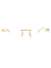 Gucci Optical In Gold-gold-transparent