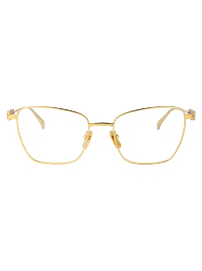 Gucci Gg1807o Glasses In Gold-gold-transparent