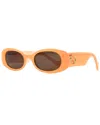 Gucci Orange Acetate Oval 60mm Gg0517s Sunglasses (authentic Pre-loved) In Yellow