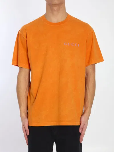 Gucci Orange Cotton T-shirt
