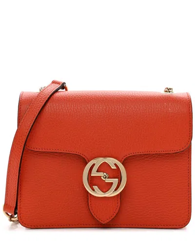 Gucci Double G Logo Woc In Red
