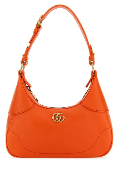 Gucci Aphrodite 小号单肩包 In Orange