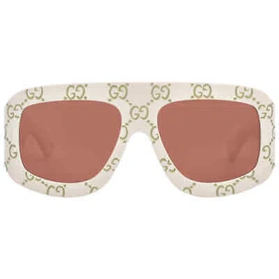 Pre-owned Gucci Orange Mask Men's Sunglasses Gg0983s 001 59 Gg0983s 001 59