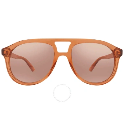 Gucci Orange Pilot Men's Sunglasses Gg1320s 002 54