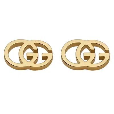 Gucci Gg Running 18k Yellow Gold Stud Earrings Ybd094074002