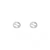 Gucci 18kt White Gold Interlocking G Stud Earrings