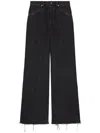 Gucci Mid-rise Wide-leg Jeans In Black