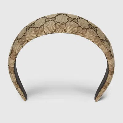 Gucci Original Gg Canvas Hairband In Beige