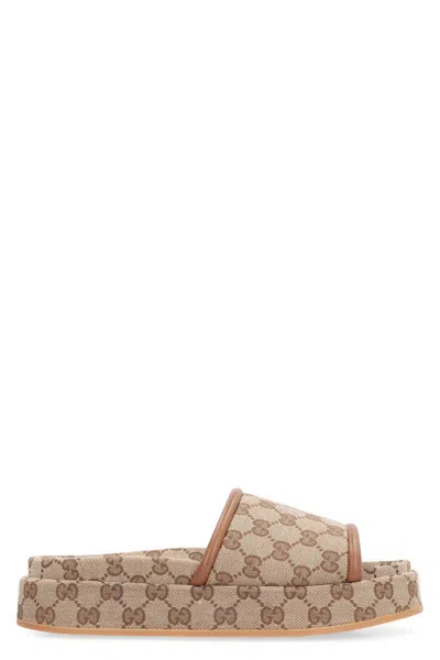 Gucci Original Gg Fabric Slides