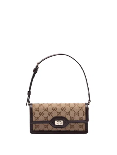 Gucci `original Gg` Mini Bag In Beige