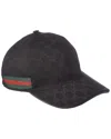 Gucci Women's Web Detail Baseball Cap In Black