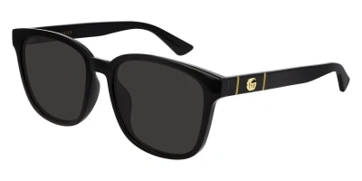 Pre-owned Gucci Original  Sunglasses Gg0637sk 001 Black Frame Gray Gradient Lens 56mm