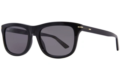 Pre-owned Gucci Original  Sunglasses Gg1444s 001 Black Frame Gray Gradient Lens 55mm